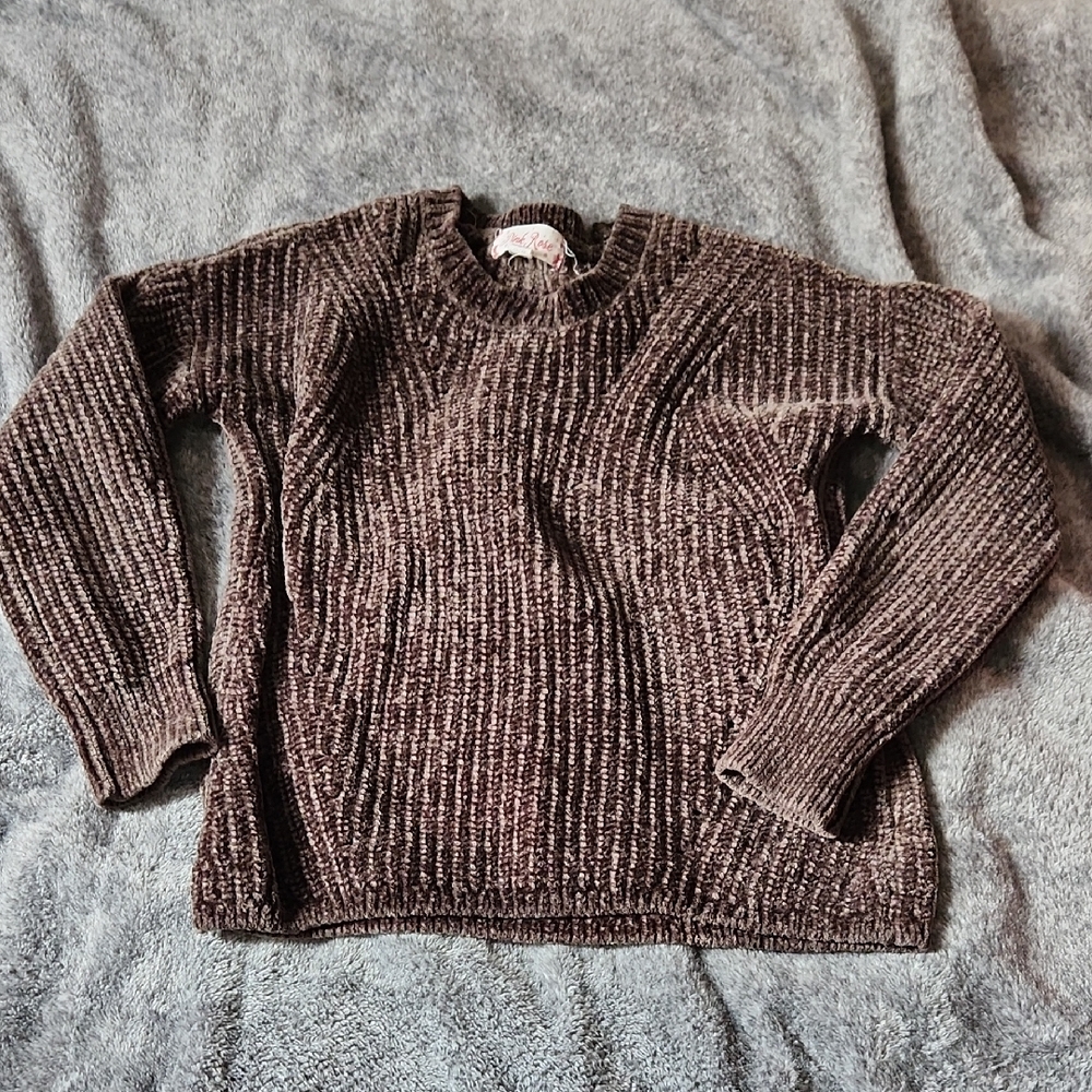 Brown Kids Knit Sweater